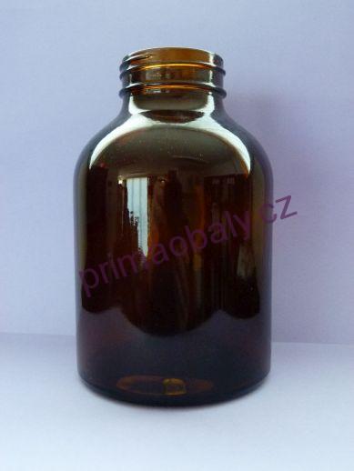Lékovka 1300ml,GL60, hnědá bez uzávěru širokohrdlá, L27